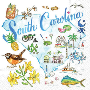 SC State Icon Cocktail Napkins