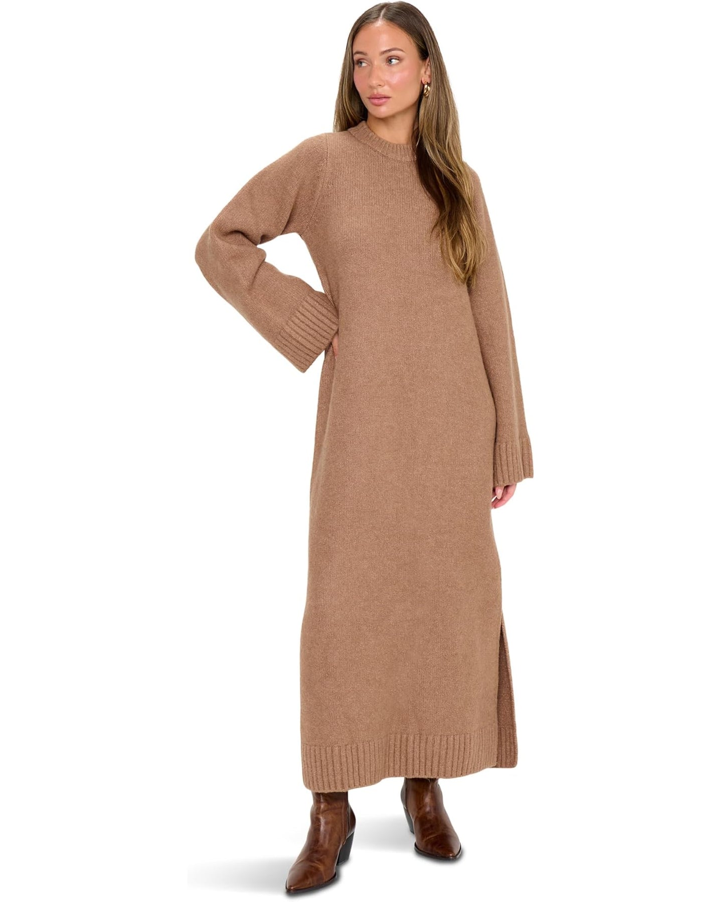 Show Me Your Mumu Lorraine Maxi Sweater Dress Women's Dress Maple : SM Show Me Your Mumu Lorraine Maxi Sweater Dress Women's Dress Maple : SM