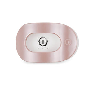 Teleties Pearly Pink Medium Flat Round Hair Clip