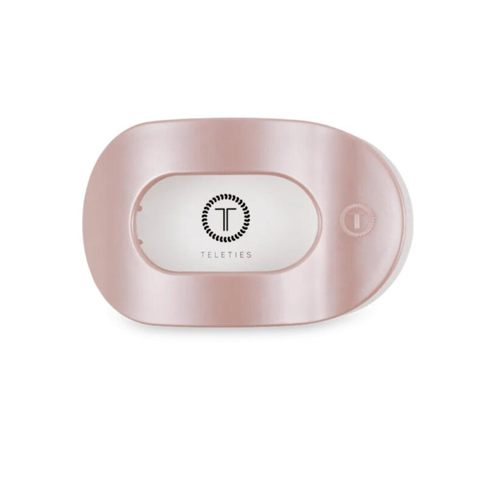 Teleties Pearly Pink Medium Flat Round Hair Clip