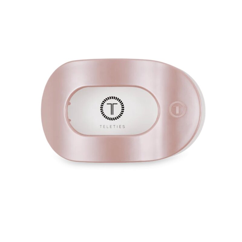Teleties Pearly Pink Medium Flat Round Hair Clip