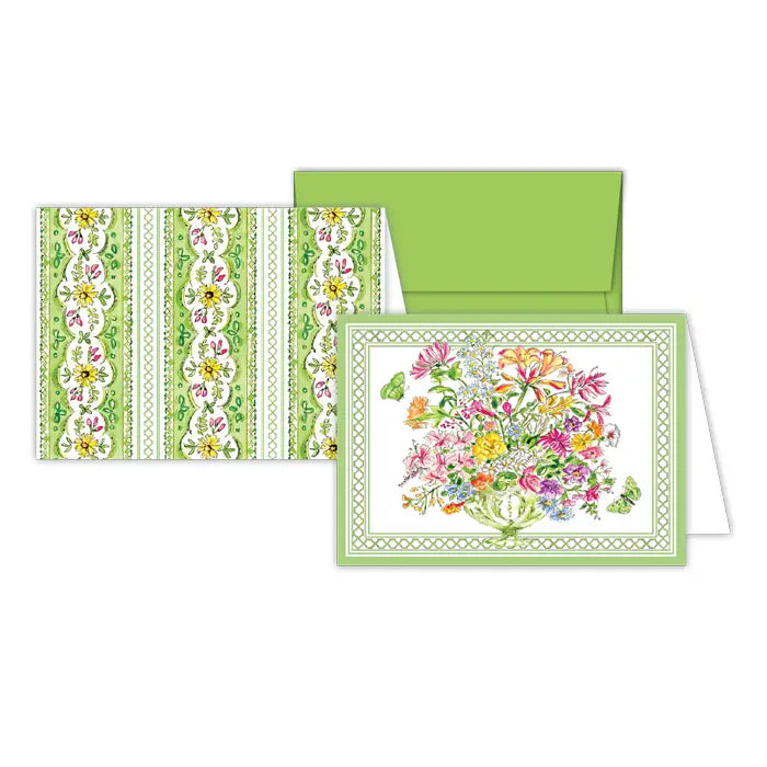 Green Floral Petite Note Combo