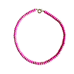 Pink Jasper Candy Necklace