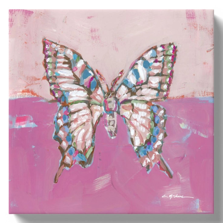 Chelsea McShane Butterfly Kisses lI Canvas Print