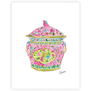 Pink Chinoiserie Art Print