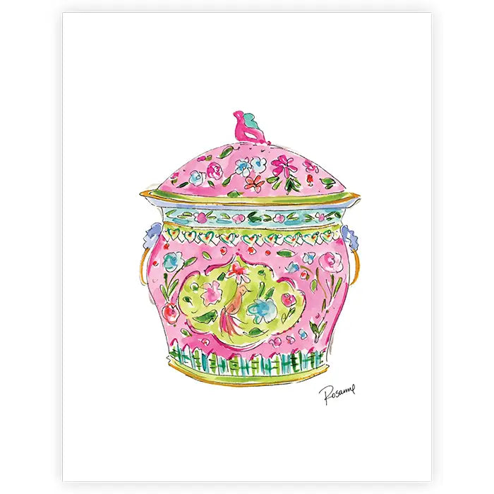 Pink Chinoiserie Art Print