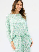 Load image into Gallery viewer, Annie Pajama Set | Yuletide Vignettes Blue