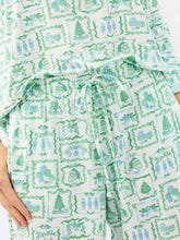 Load image into Gallery viewer, Annie Pajama Set | Yuletide Vignettes Blue
