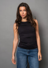 Load image into Gallery viewer, Rima Shirred Tank Top | Black