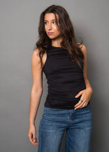 Load image into Gallery viewer, Rima Shirred Tank Top | Black
