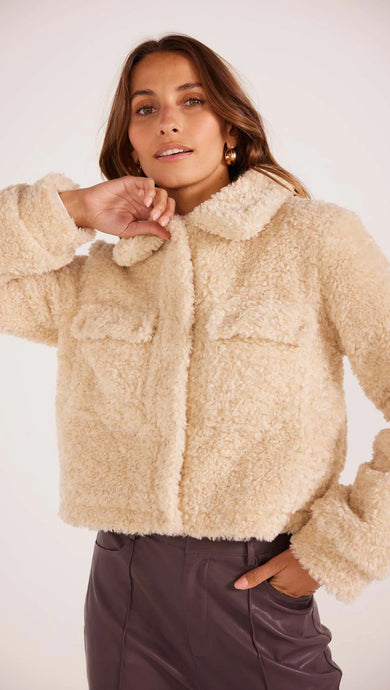 Mink Pink Zariza Teddy Jacket