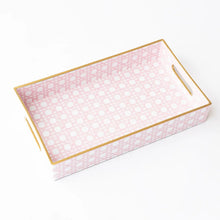 Load image into Gallery viewer, Pink Cane Vanity Tray