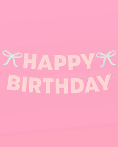 Birthday Bow Banner
