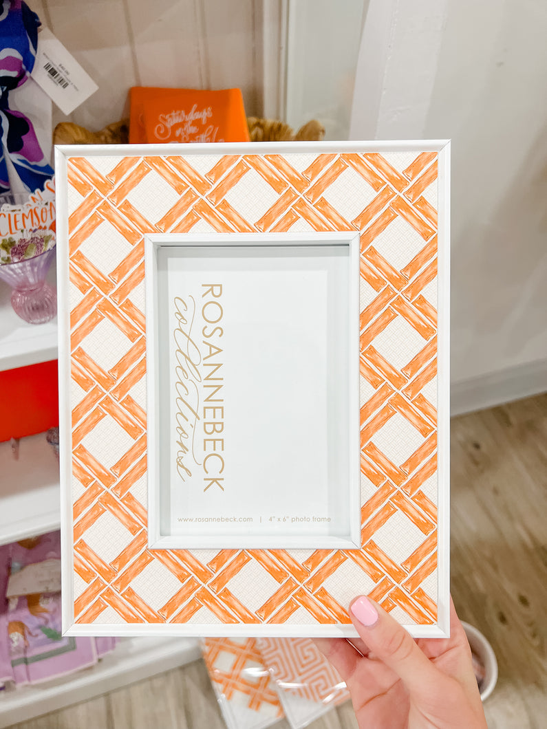 Orange Bamboo 4x6 Frame