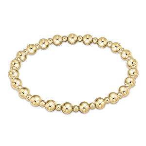 enewton Extends - Classic Grateful Pattern 5mm Bead Bracelet - Gold