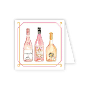 Handpainted Rose Bottles Enclosure Card