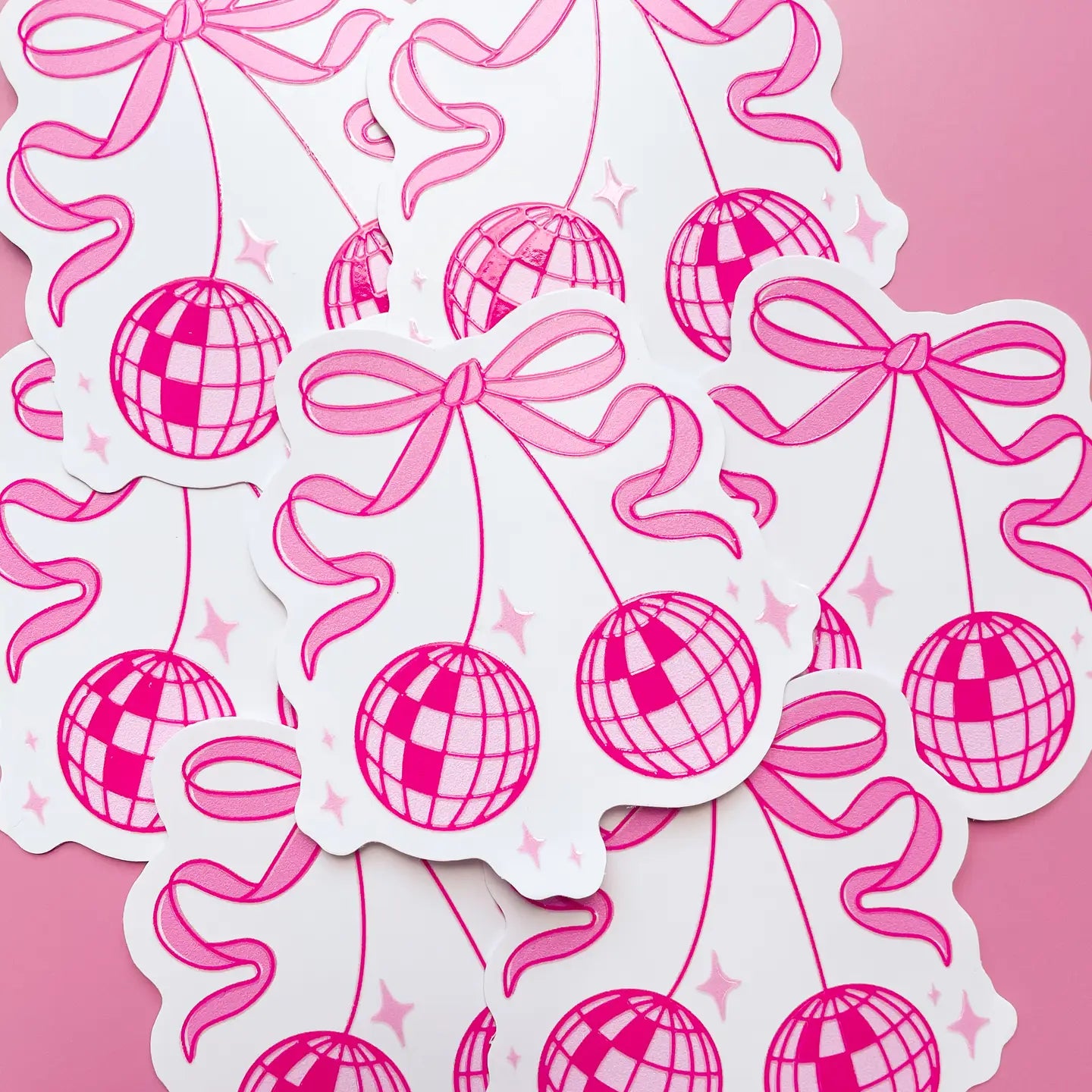 Disco Ball Cherries Sticker