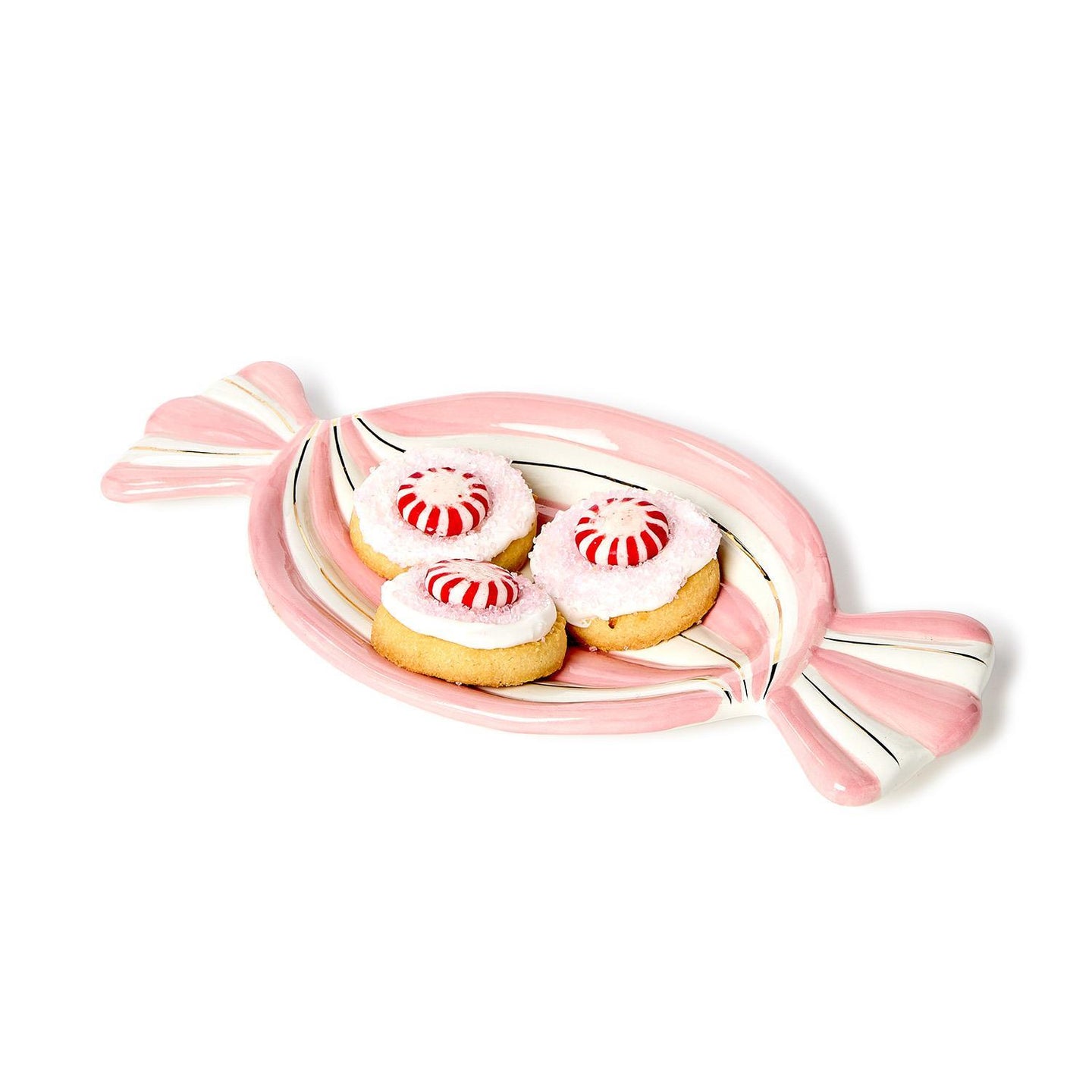 Peppermint Twist Candy Shape Plate