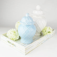 Load image into Gallery viewer, Light Blue Textured Ginger Jar