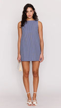 Load image into Gallery viewer, Mink Pink Delmar Stripe Shift Dress | Blue Stripe