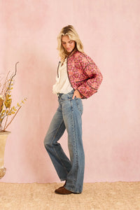 Brooks Avenue Eloise Reversible Quilted Jacket | Wildflower Pink