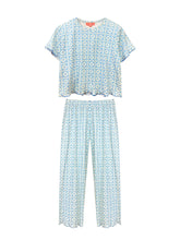 Load image into Gallery viewer, Brooks Avenue Margarie Pajamas | Porto Blue