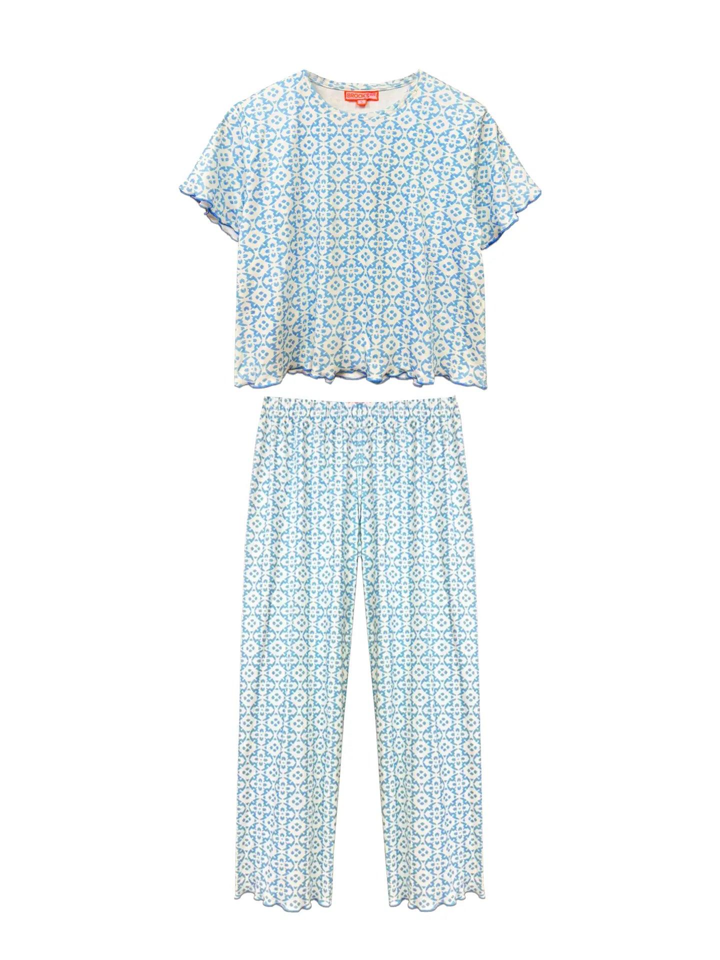 Brooks Avenue Margarie Pajamas | Porto Blue