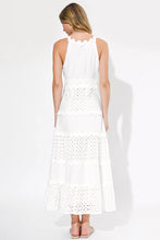 Load image into Gallery viewer, Adelyn Rae Emma Mixed Media Maxi Dress | White
