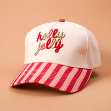 Load image into Gallery viewer, Classic Canvas Hat | Holly Jolly