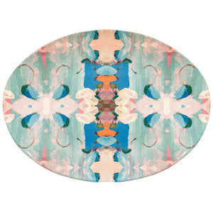 Laura Park Monet's Garden Blue Melamine Platter