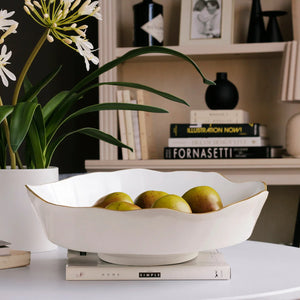 Beatriz Ball Encanto Dakota Large Bowl | Cream and White