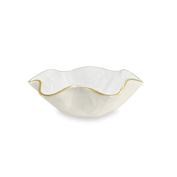 Beatriz Ball Encanto Carola Small Round Bowl | Cream and White