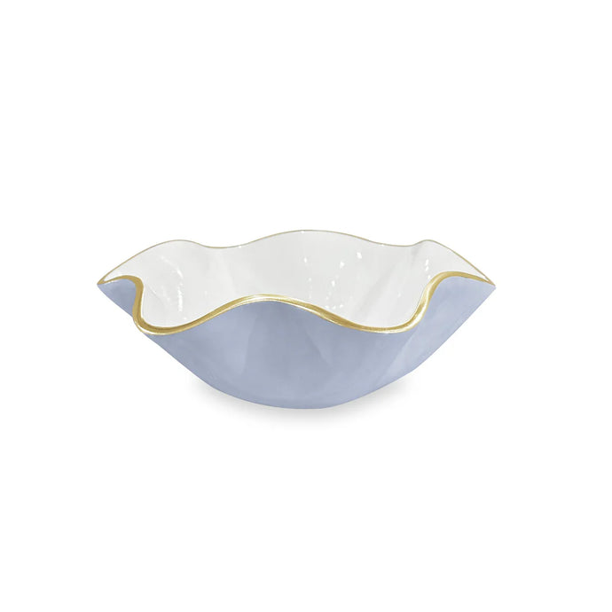Beatriz Ball Encanto Carola Small Round Bowl | Periwinkle and White