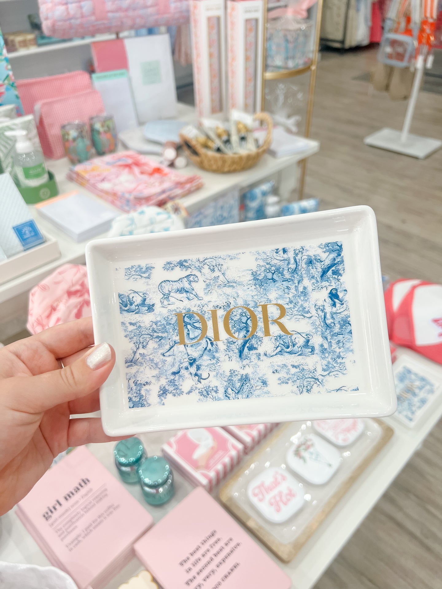 Ceramic Tray | Toile Blue