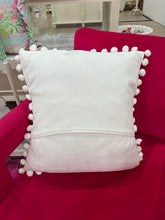Load image into Gallery viewer, Gold Foil Bright Pink Clemson Pom Pillow