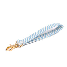 Load image into Gallery viewer, Blue Stripe Wristlet Keychain