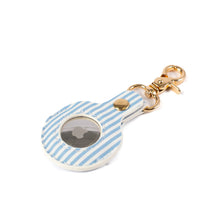 Load image into Gallery viewer, Blue Stripe AirTag Keychain
