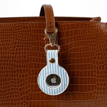 Load image into Gallery viewer, Blue Stripe AirTag Keychain