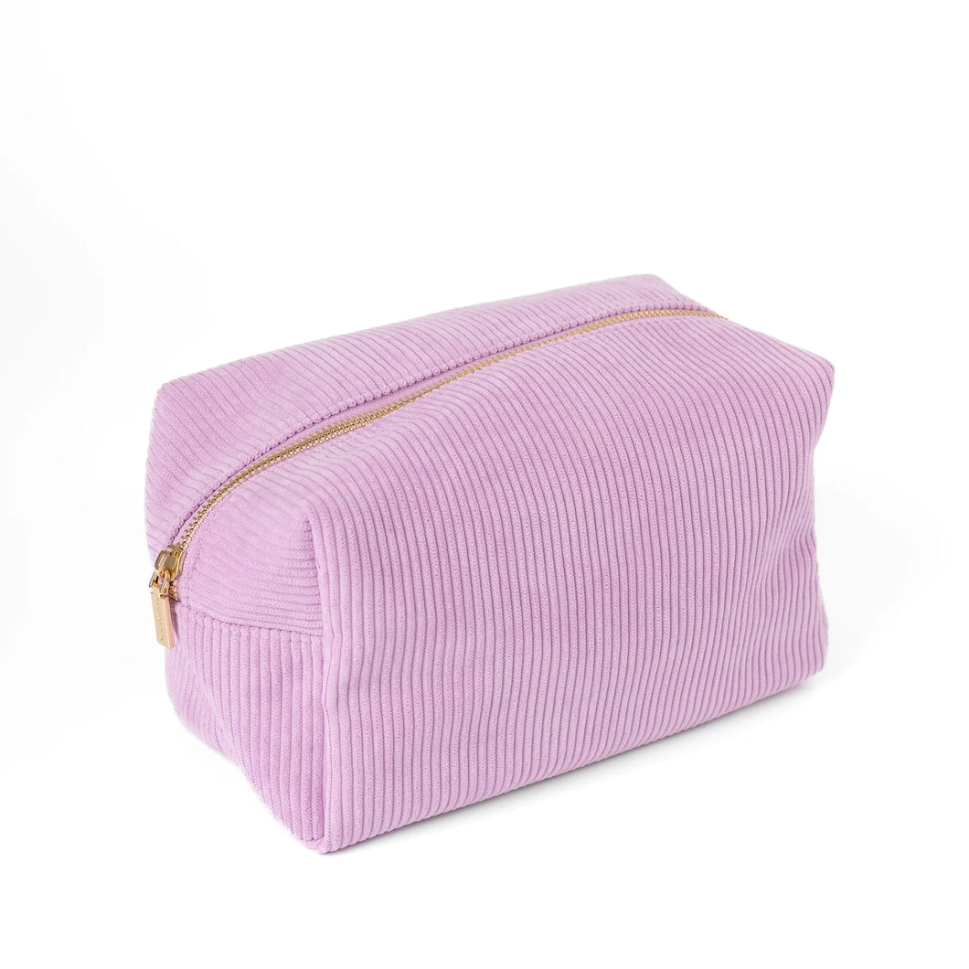 Lilac Corduroy Cosmetic Bag