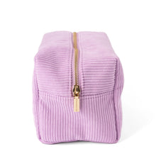 Load image into Gallery viewer, Lilac Corduroy Cosmetic Bag