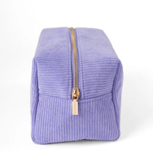 Load image into Gallery viewer, Periwinkle Corduroy Cosmetic Bag