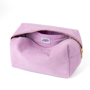 Lilac Corduroy Cosmetic Bag