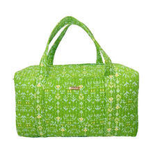 Load image into Gallery viewer, Laura Park Petal Garden Green Quilted Signature Duffle Bag