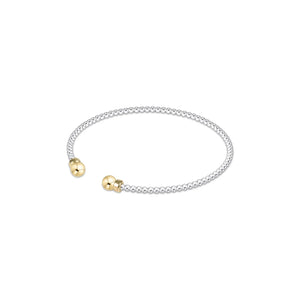 enewton Classic Sterling Mixed Metal 2mm Bead Cuff - Gold
