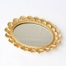 Load image into Gallery viewer, Scalloped Mirrored Tray