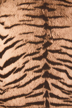 Load image into Gallery viewer, Boat Neck Lace Trim Dress | Taupe Animal