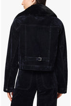 Load image into Gallery viewer, Habitual Fur Collar Cropped Jacket | Navy