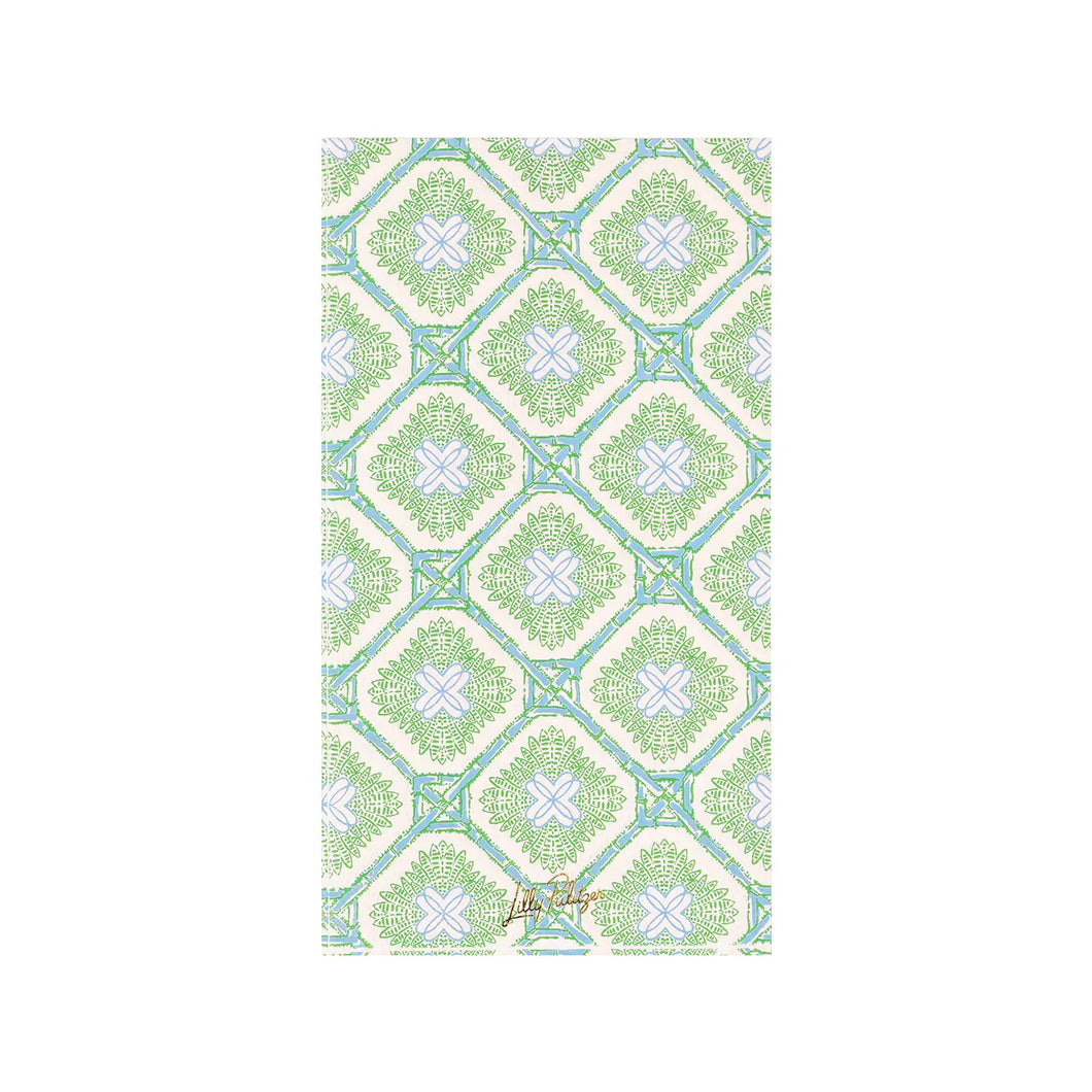 Lilly Pulitzer Paper Dinner Napkins | Bamboo Logo Trellis