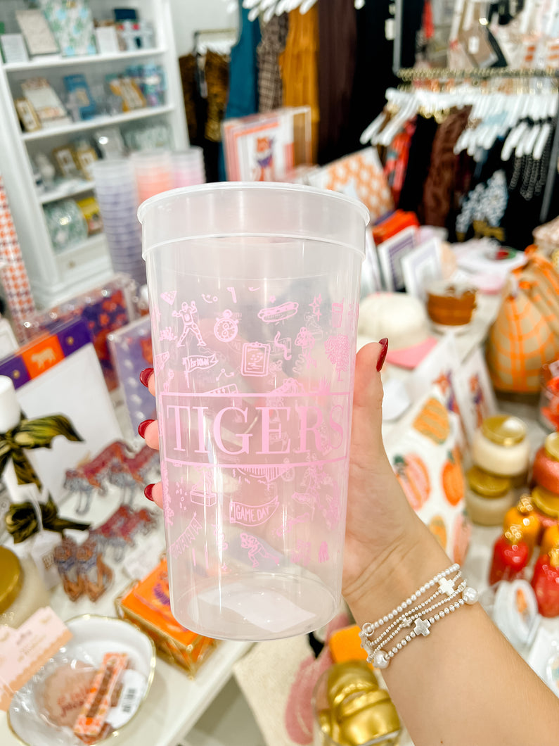 Pink TIGERS Toile Stadium Cup