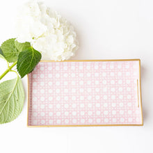 Load image into Gallery viewer, Pink Cane Vanity Tray